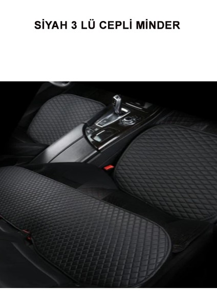 Ford Focus 05-12 3lu Koltuk Minderi Siyah-Siyah