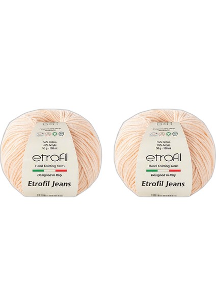Jeans Amigurimi & Motif El Örgü Ipi (2 x 50 Gr) - 08 Pudra