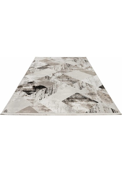 Twig Pamuk Taban Polyester Geometrik Desenli Mikro Fiber Vizon Halı fiyatları