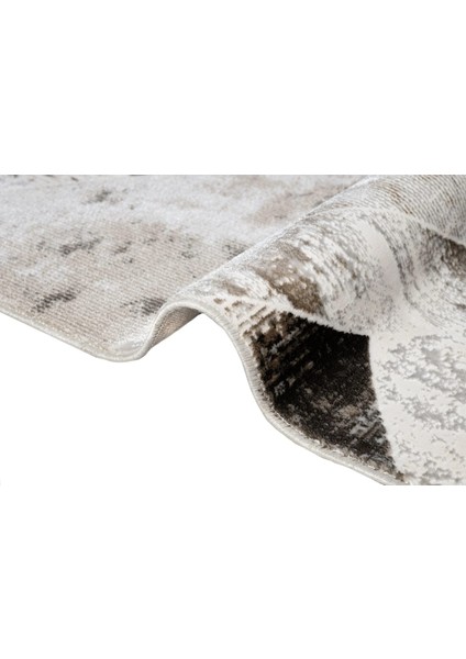 Twig Pamuk Taban Polyester Geometrik Desenli Mikro Fiber Vizon Halı indirimleri