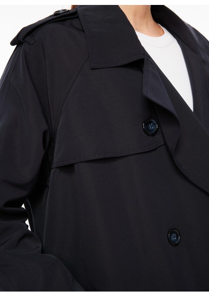 Lacivert Kadın Pardösü F3WL-TRC1 indirimleri