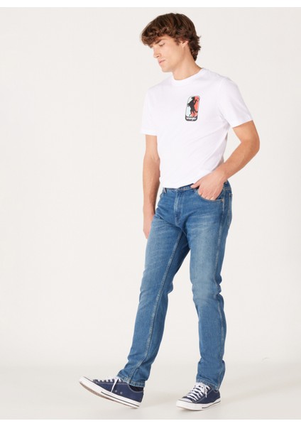 Düşük Bel Slim Fit Erkek Denim Pantolon W18S028XT Larston Jean Pantolon fiyatları