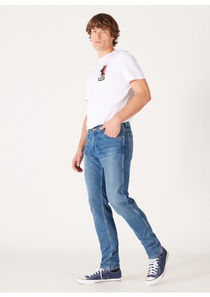 Düşük Bel Slim Fit Erkek Denim Pantolon W18S028XT Larston Jean Pantolon modelleri