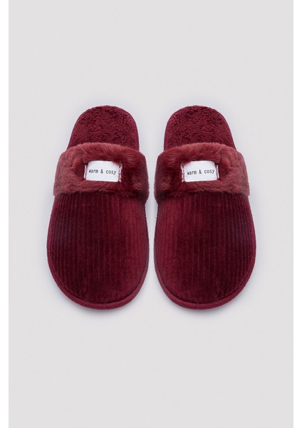 Cozy Bordo Terlik fiyatları