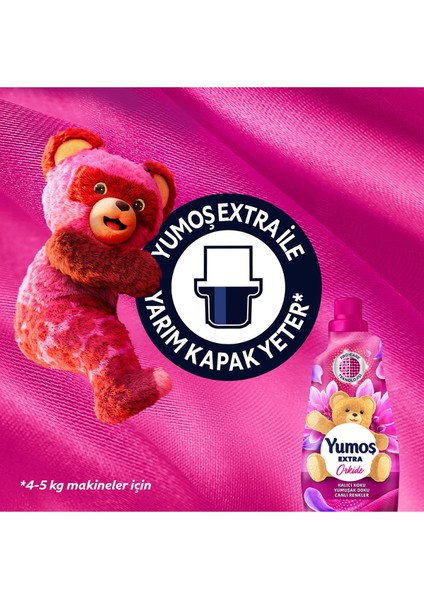 Extra Orkide Yumoş Konsantre Çamaşır Yumuşatıcı 1440 ml 60 Yıkama X2