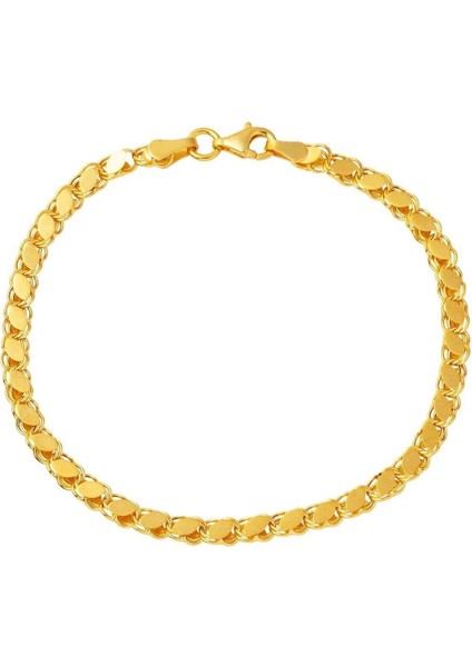 14 Ayar Altın Pullu Parlak Bileklik Sarı 3 mm fiyatları