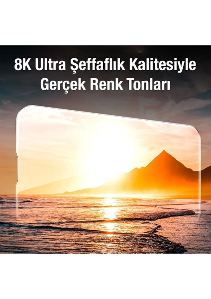8k Ultra Net Parmak Izi Bırakmaz 0.3mm 2 Adet Set iphone 14 Pro Ekran Koruyucu Full Koruma