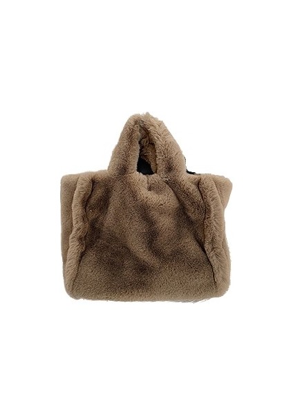 Kış Moda Büyük Kapasiteli Kadın Yumuşak Peluş Çanta (Yurt Dışından)