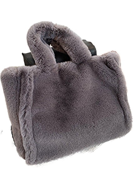 Kış Moda Büyük Kapasiteli Kadın Yumuşak Peluş Çanta (Yurt Dışından) fırsatları