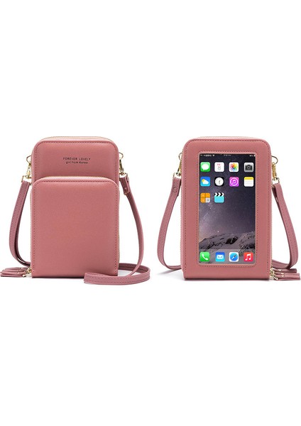 Üç Çekmeli Dokunmatik Ekranlı Moda Cep Telefonu Çantası Modaya Uygun Kadın Çapraz Askılı Çanta (Yurt Dışından)