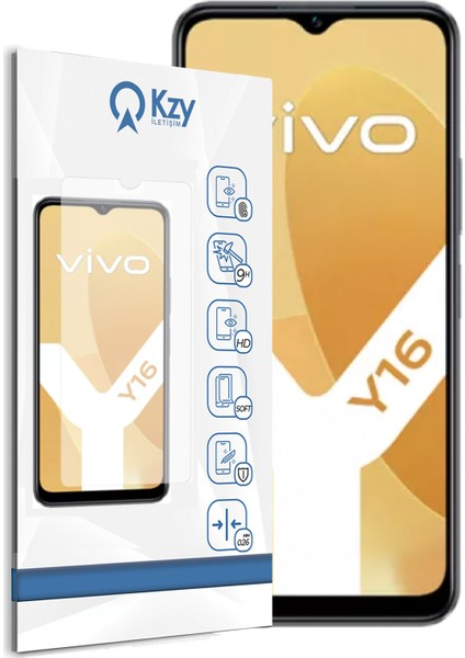 Vivo Y16 ile Uyumlu Temperli Ekran Koruyucu Kırılmaz Cam fiyatları