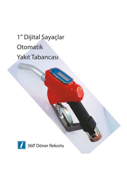 MTTST60 1" Dıgıtal Sayaçlı Otomatik Yakıt Tabancası