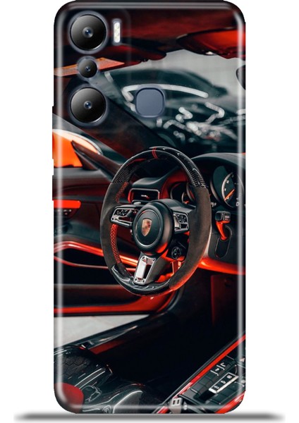 Infinix Hot 20I Kılıf Esnek Silikon Kamera Koruma 4K Desenli Özel Tasarım - Gtcar