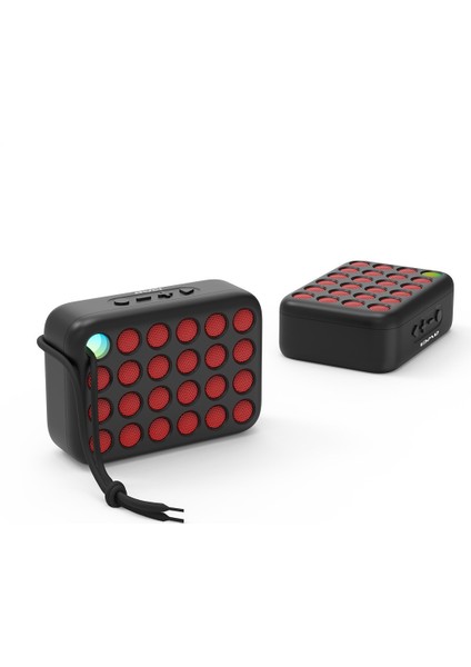Taşınabilir Bluetooth Hoparlör Renkli Işık Efekti Ağır Bas Iyi Ses Kalitesi Bluetooth Hoparlör (Yurt Dışından)