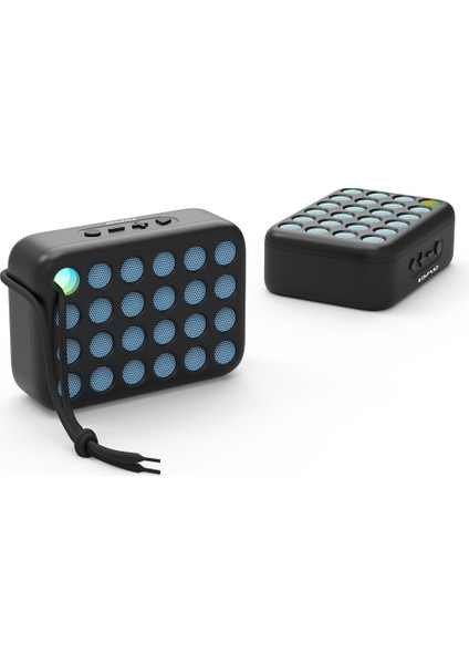 Taşınabilir Bluetooth Hoparlör Renkli Işık Efekti Ağır Bas Iyi Ses Kalitesi Bluetooth Hoparlör (Yurt Dışından)