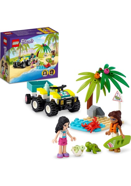 Friends Kapluğa Koruma Aracı 41697 - Çocuklar Için Iki Oyuncak Kapluğa ve Emma Mini Bebek Içeren Yaratıcı Oyuncak Yapım Seti (90 Parça)