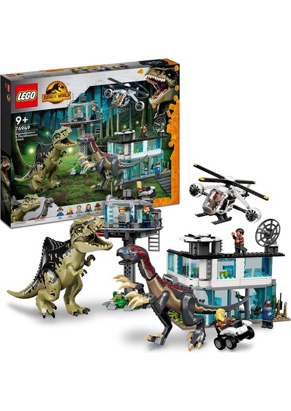 Ssic World Giganotosaurus ve Therizinosaurus Saldırısı 76949 (658 Parça)