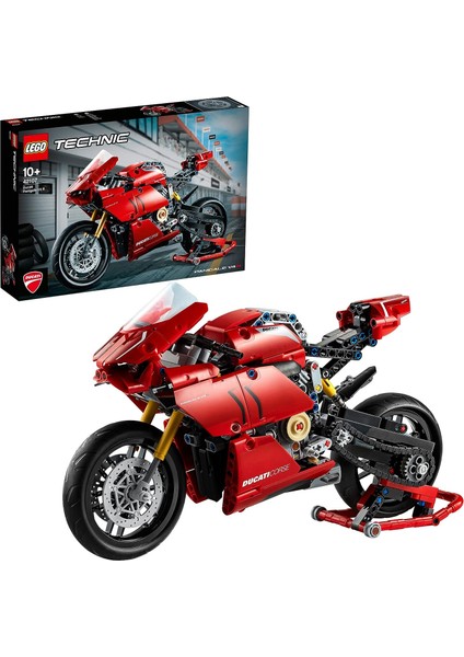 Technic Ducati Panigale V4 R 42107 - Araçları Seven Yetişkinler Için Koleksiyonluk Model Yapım Seti (646 Parça)