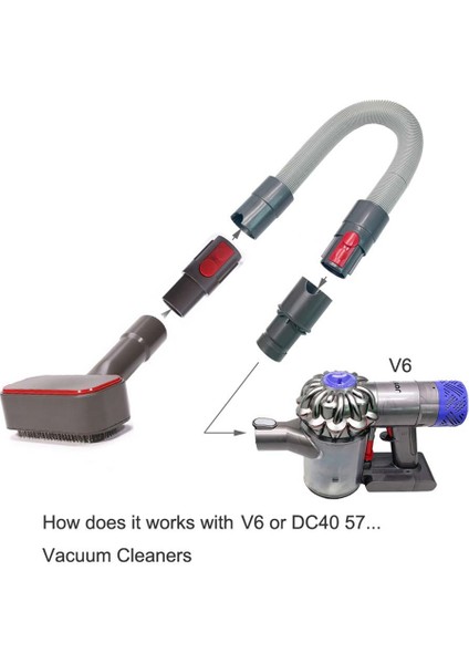 Pet Saç Fırçası Vakum Damat Alet Seti Eki DC44 DC30 DC58 V6 V7 V10 V11,, Vakum A (Yurt Dışından) modelleri