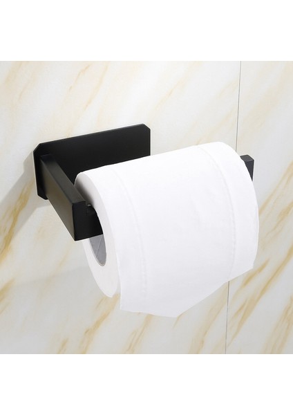 Tuvalet Kağıdı Tutucusu Kendinden Yapışkanlı Tuvalet Kağıdı Rulosu Tutucu Banyo Tuvalet Mutfak Için Duvara Monte Mat Siyah (Yurt Dışından)