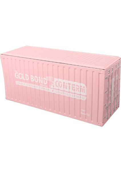 Endüstriyel Tarzı Demir Konteyner Doku Kutusu Çekmeceli Metal Peçete Havlu Kılıfı Retro Masaüstü Süsler Ev Dekor-Pembe (Yurt Dışından)
