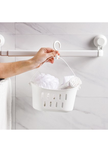 2 Adet Plastik Saklama Sepeti Duş Sepeti Banyo Duş Sepeti Depolama Sepeti Duş Sepeti Koleji Essentials (Yurt Dışından)