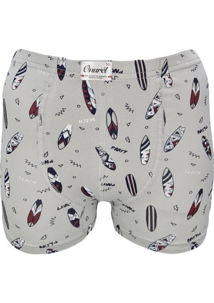 Erkek Çocuk 5'li Paket Karışık Renk Sorf Baskılı Likralı Boxer fırsatları