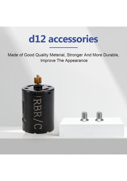 D12 1/10 Rc Araba Yükseltme Parçaları 52000 Rpm 370 Yüksek Hızlı Motor ile 12 T Motor Dişli Aksesuarları (Yurt Dışından)