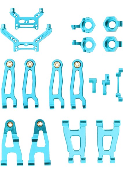 Metal Yükseltme Parça Kiti Salıncak Kolu Sg 1603 Sg 1604 SG1603 SG1604 UD1601 UD1602 1/16 Rc Araba Aksesuarları, Mavi (Yurt Dışından)
