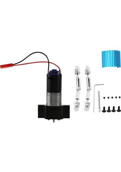 Metal Şanzıman Şanzıman 370 Motor Tahrik Mili Yükseltme Aksesuarları Için C14 C24 B24 B36 Mn D90 MN99S Rc Araba, Siyah (Yurt Dışından)