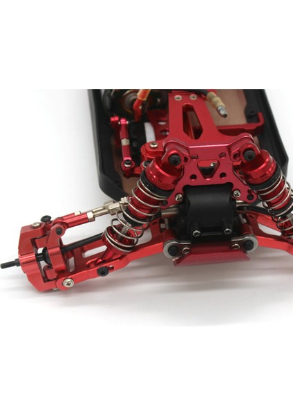 144001 124017 124019 Rc Araba Yükseltme Parçaları Aksesuarları Için Metal Ön Tampon, Kırmızı (Yurt Dışından)