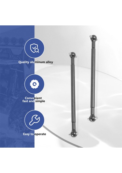 2 Adet Metal Arkadan Çekişli Motosiklet Mili Köpek Kemiği 7191-10 DBX10 10421-S 9102 1/10 Rc Araba Yedek Parça Aksesuarları (Yurt Dışından)