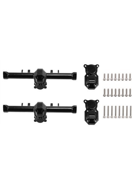 1/24 Rc Paletli Araba Eksenel SCX24 90081 AXI00002 Parçaları Metal Ön ve Arka Aks Kapağı Yükseltme Aksesuarları (Yurt Dışından)