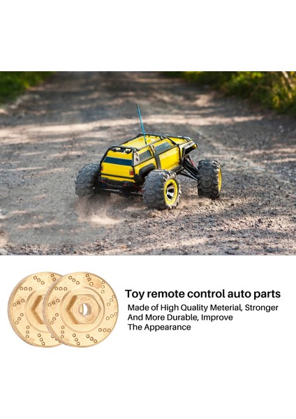 4pcs Ağır Hizmet Tipi Pirinç Tekerlek Hex Adaptör Denge Ağırlığı Eksenel SCX24 90081 Yükseltmeleri 1/24 Rc Craıl Araç Parçaları (Yurt Dışından)