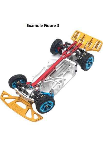 1/28 284010 284131 K989 K969 Rc Araba Metal Yükseltme Ön ve Arka Tampon Mavi Için Uygundur (Yurt Dışından)
