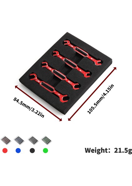 Anahtar Ayarı Itme Çubuğu Anahtarı Gerdirme Somunu Topu Uçlu Bağlantı Sökücü Aracı Rc Araba Için 3/3.2/3.5/3.7/4/5/5.5/6mm-Kırmızı (Yurt Dışından)