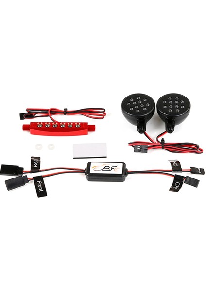 Rovan Km Baja 5b 1/5 Rc Araba Yükseltme Parçaları Için Denetleyicili Ön ve Arka Işık Lambası, Kırmızı (Yurt Dışından)