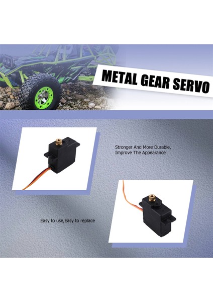 Üç Telli Metal Dişli Servo Servo Kollu Servo Çubuk Için 144001 124019 124018 A959-B A959 Rc Araba Yükseltme Parçaları (Yurt Dışından)