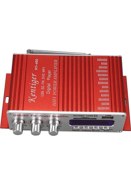 -400 Hi-Fi Araba Stereo Amplifikatör Radyo Mp3 Hoparlör Fm LCD Ekran ile Oto Motosiklet Uzaktan Kumanda Için Güç Çalar (Yurt Dışından) fırsatları