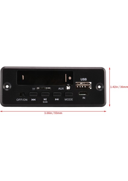 2X25W 50W Amplifikatör Mp3 Çalar Dekoder Kurulu 5V-12V Bluetooth 5.0 Araba Fm Radyo Modülü Desteği Tf USB Aux Çalar Dekoder (Yurt Dışından)
