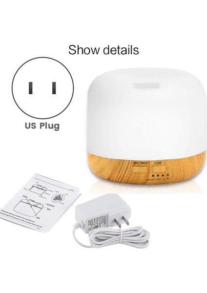 500 ml Ultrasonik Hava Nemlendirici Işık Uçucu Yağ Difüzörü Ev Arıtma Anyon Mist Maker ile LED Lamba Abd Tak Sarı (Yurt Dışından) indirimleri