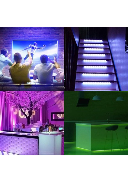 10M Rgb Işık 3528 600LED Esnek LED Işık Şeridi, Cadılar Bayramı Noel Için 44 Anahtar Uzaktan Kumandalı (Ab Tak) (Yurt Dışından)