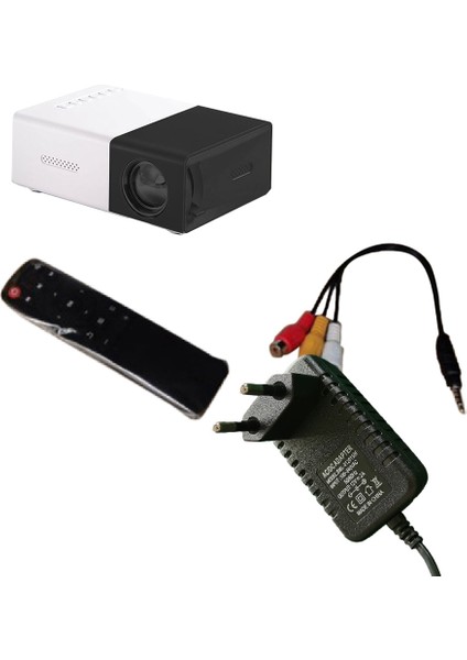 Okul Sezonu Çok Fonksiyonlu Sınıf Mini Projektör LED Mini Kablosuz 1080P Hd Projektör, Ab Fişli, Siyah-Beyaz (Yurt Dışından) fırsatları