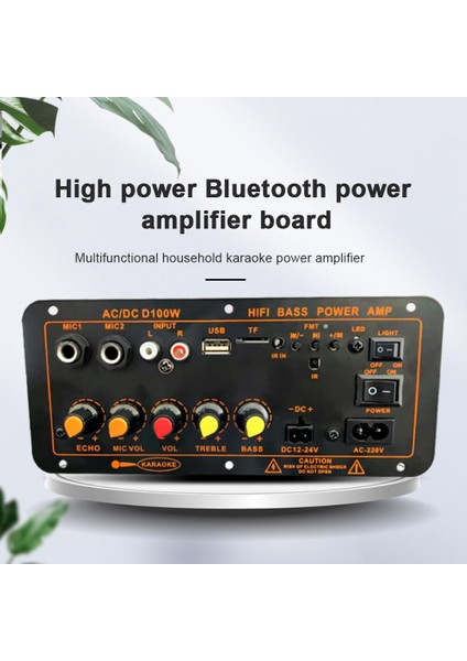 Bluetooth Güç Amplifikatörü Kurulu Fm Bluetooth 5.0 100W-300W Subwoofer Karaoke Amplifikatörler Araba Amplifikatör Kurulu (Ab Tak) (Yurt Dışından)
