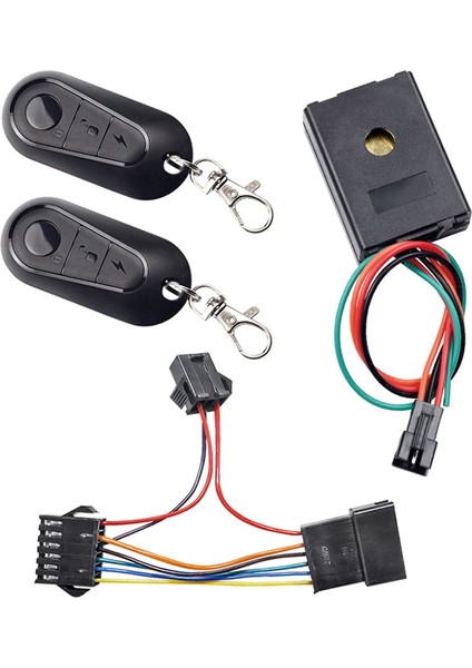 E-Bisiklet Alarm Sistemi 36V 48V 60V 72V Elektrikli Bisiklet Motosiklet Scooter Için Çift Anahtarlı Fırçasız Denetleyici (Yurt Dışından)