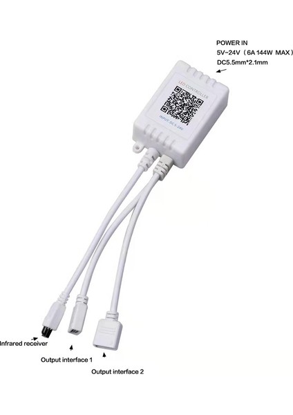Işık Kontrol Cihazı, Kontrol Cihazı Rgb Işık Kontrol Cihazı + Kızılötesi Uzaktan Kumanda 24 Tuş (Yurt Dışından) modelleri