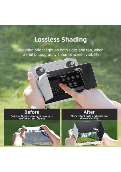 Mini 3pro Rc Için Ekran Uzaktan Kumandalı Vizör AIR2S Çok Fonksiyonlu Işık Engelleyici Vizör Aksesuarları (Yurt Dışından)