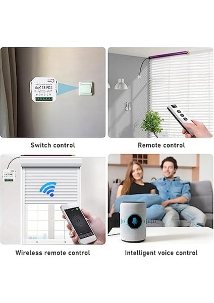 Tuya Wifi Akıllı Perde Anahtarı Kontrolörleri Stor Perde Panjur Motoru Akıllı Yaşam App Uzaktan Kumanda Alexa Google Home (Yurt Dışından)