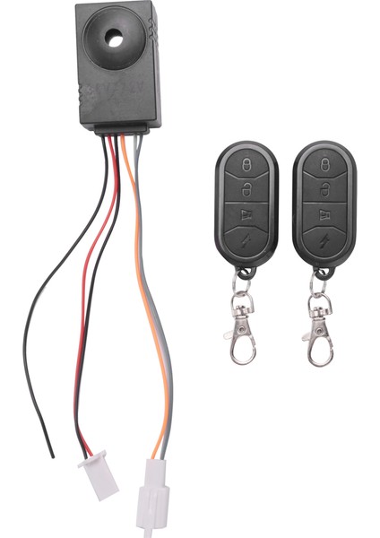 Ebike Alarm Sistemi Çift Uzaktan Kumanda 36V 48V 60V 72V Alarm Aksesuarları Evrensel Su Geçirmez Elektrikli Bisiklet Değiştirme (Yurt Dışından)