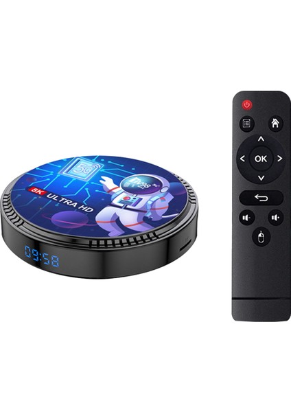 TV98MAX Tv Kutusu 2g + 16G Allwinner H618 Android 12 Akıllı Tv Kutusu 2.4g + 5g Wıfı + Bluetooth5.0 H265 TV98 Medya Oynatıcı Ab Tak (Yurt Dışından)